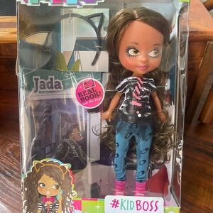 Ada Jada Fashion Doll in Black Top, Blue Pants & Pink Boots